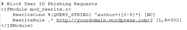 Block User ID Phishing Requests